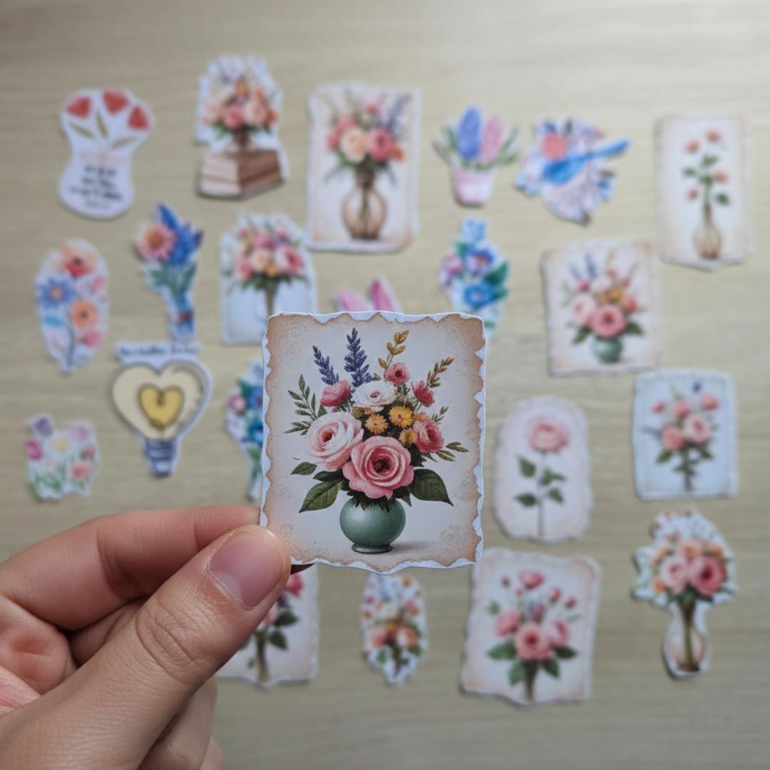 Stickers Adhesivos- Flores