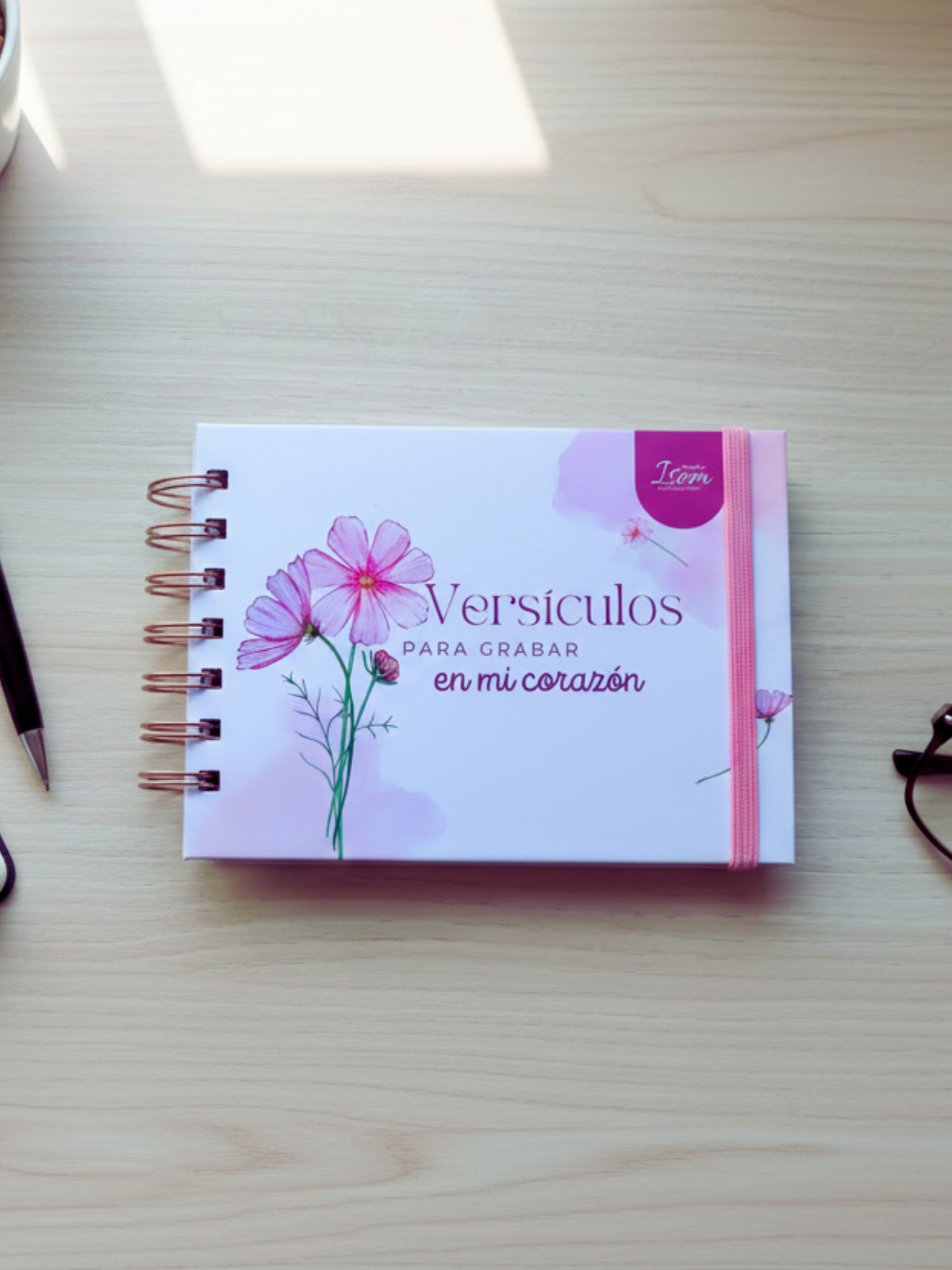 Libreta Versículos... Flor Romántica