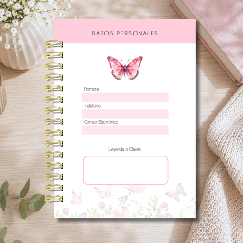 Agenda Cristiana "Destellos de Mariposas"