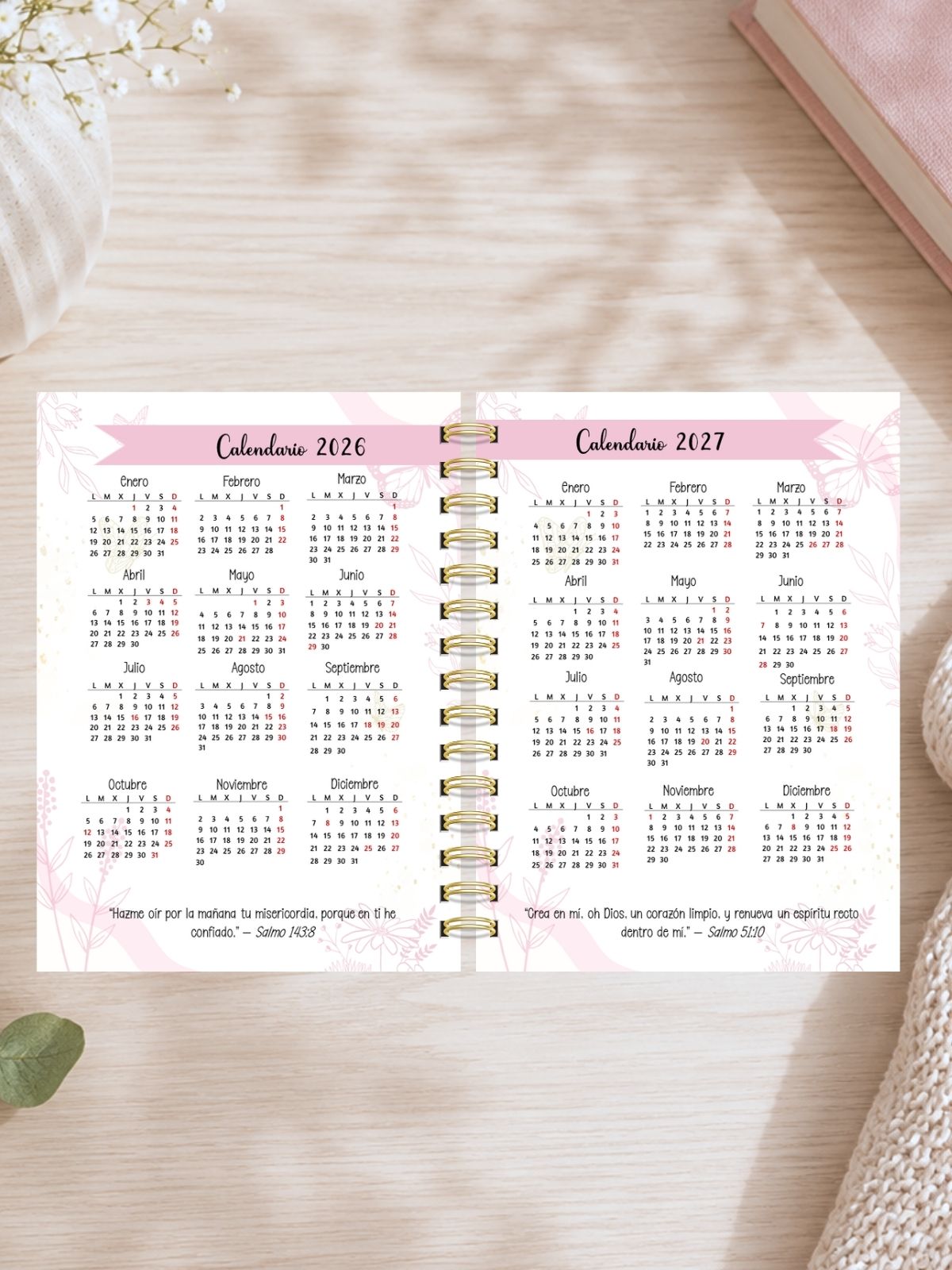 Agenda Cristiana Mujer "Tu Gracia"