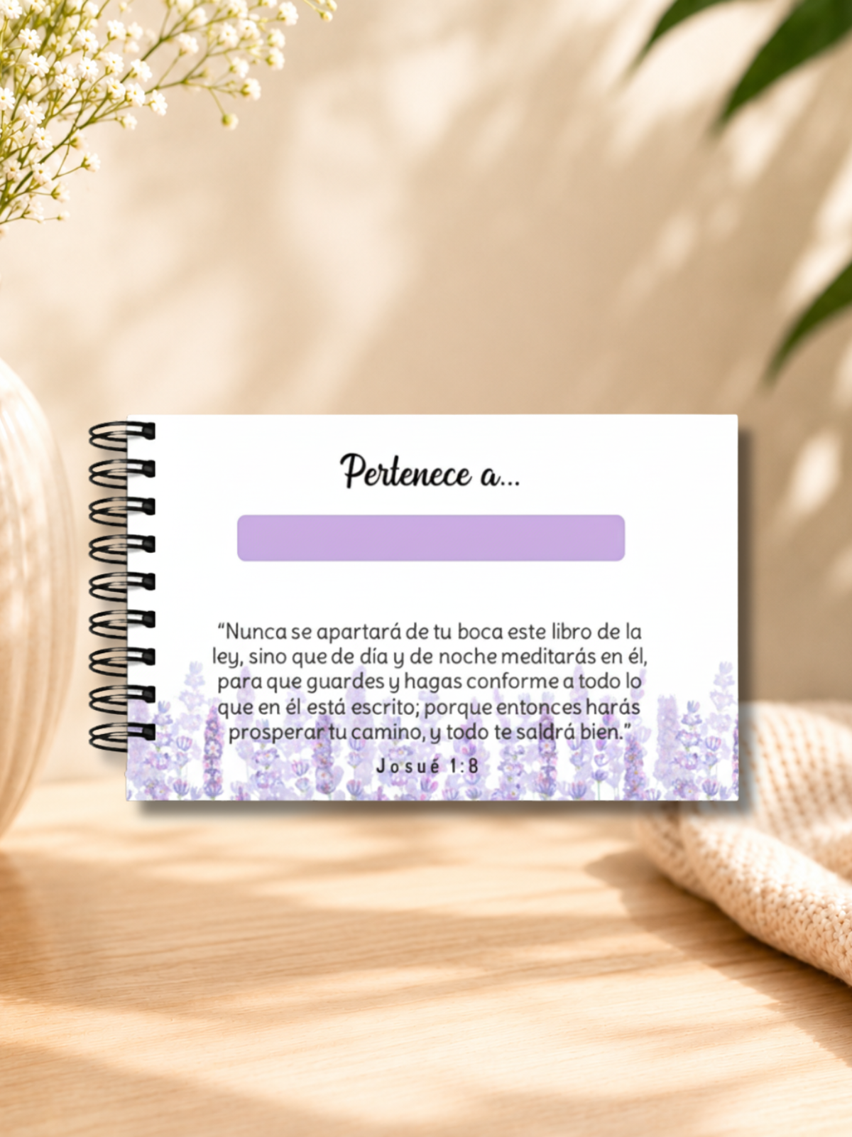 Libreta de versiculos... Lavanda