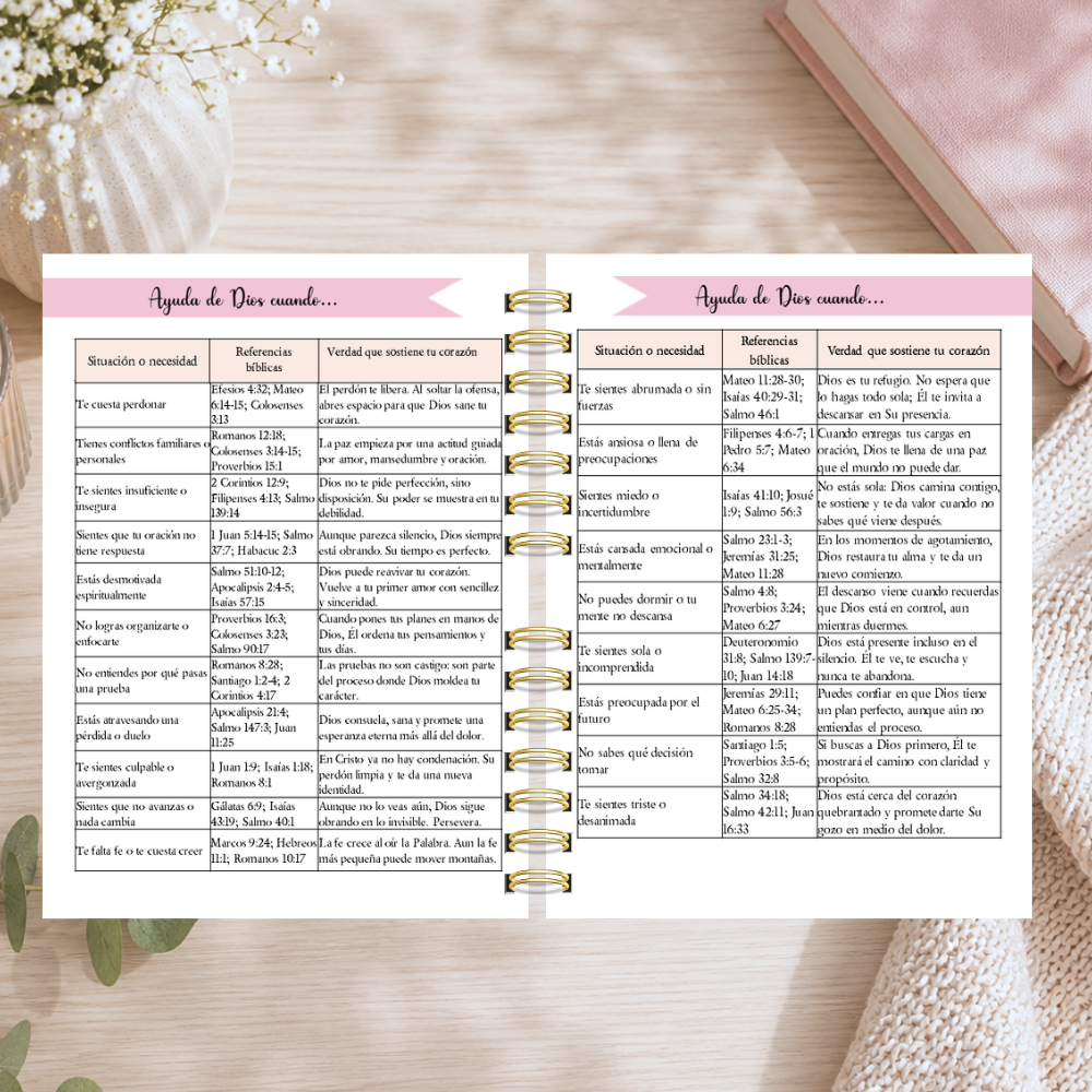 Agenda Cristiana Clásica Mujer "Crea en Mi"