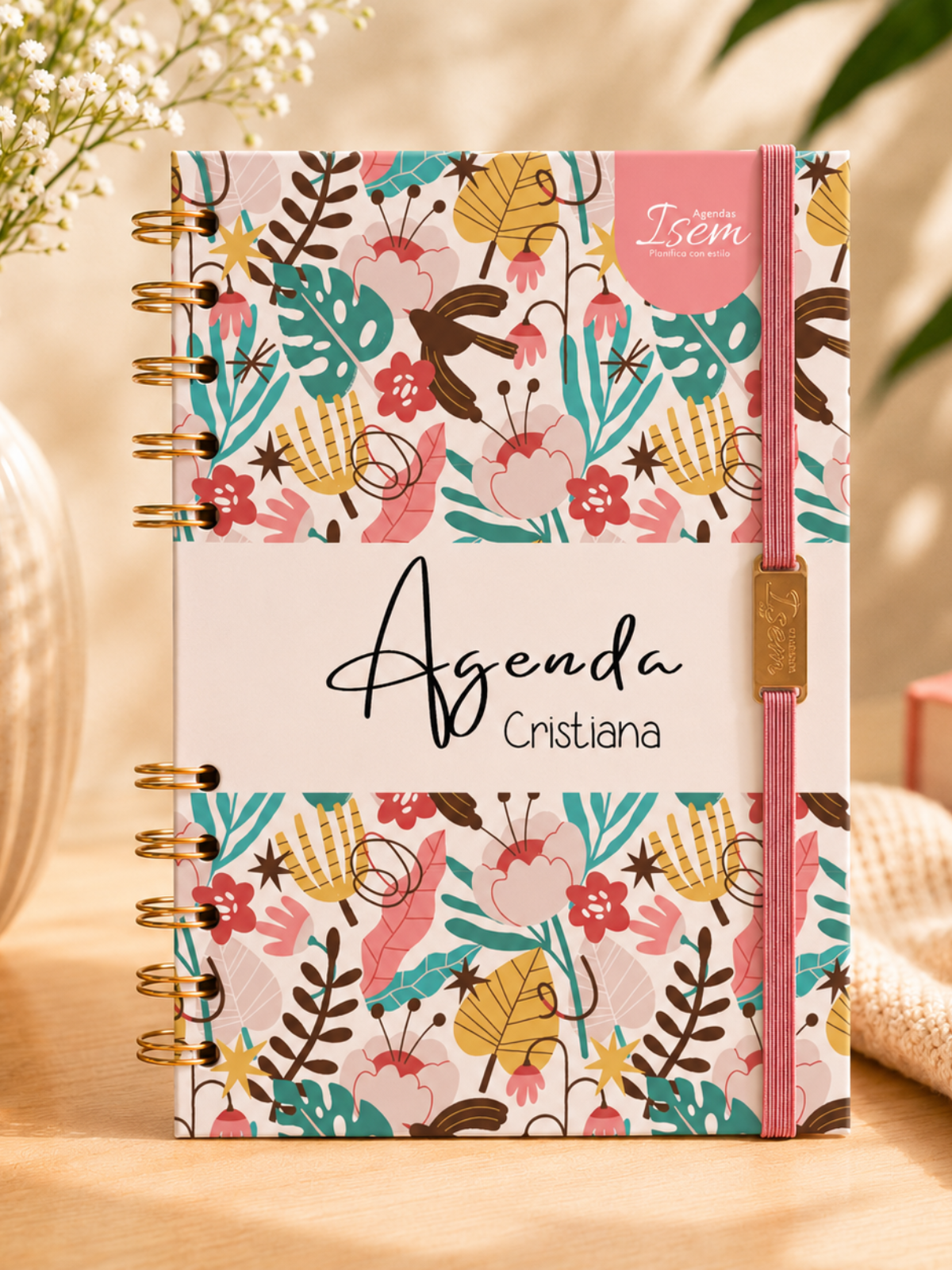 Agenda Cristiana Clásica "Floral"